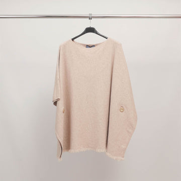 Poncho à boutons et finitions effilées ZMP1260