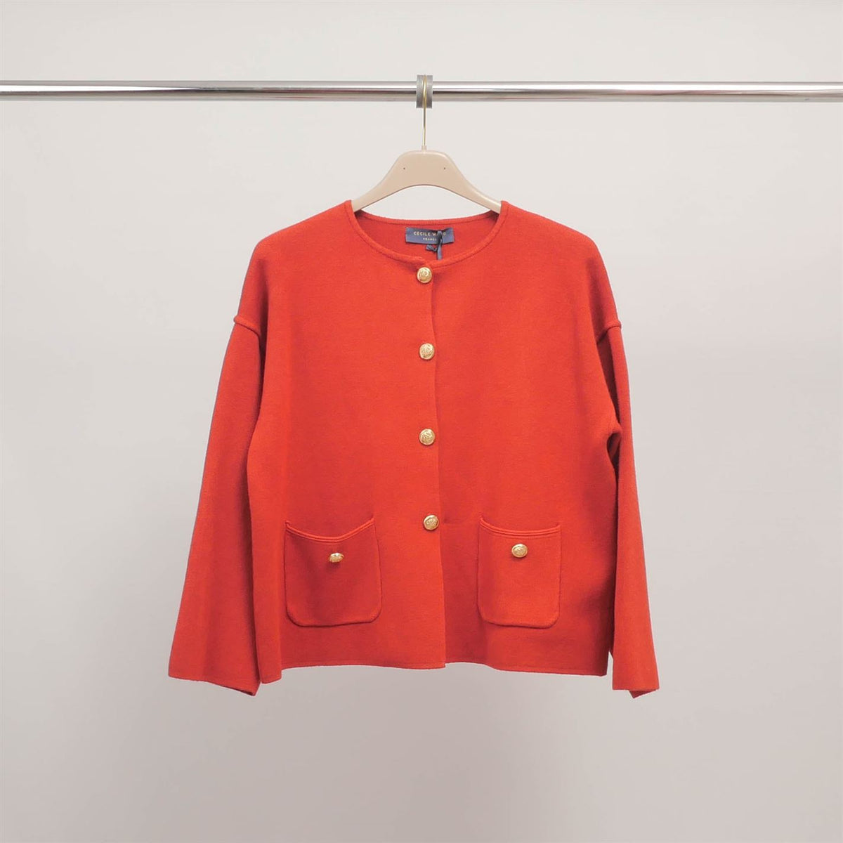 Buttoned vest with patch pockets dsy9463