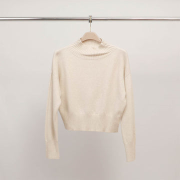 Pull col montant maille brillante DSY9524
