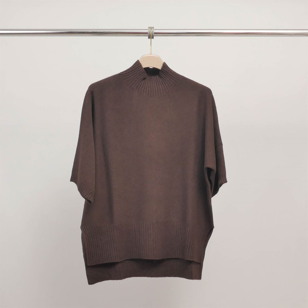 Short-sleeved turtleneck sweater YF570625