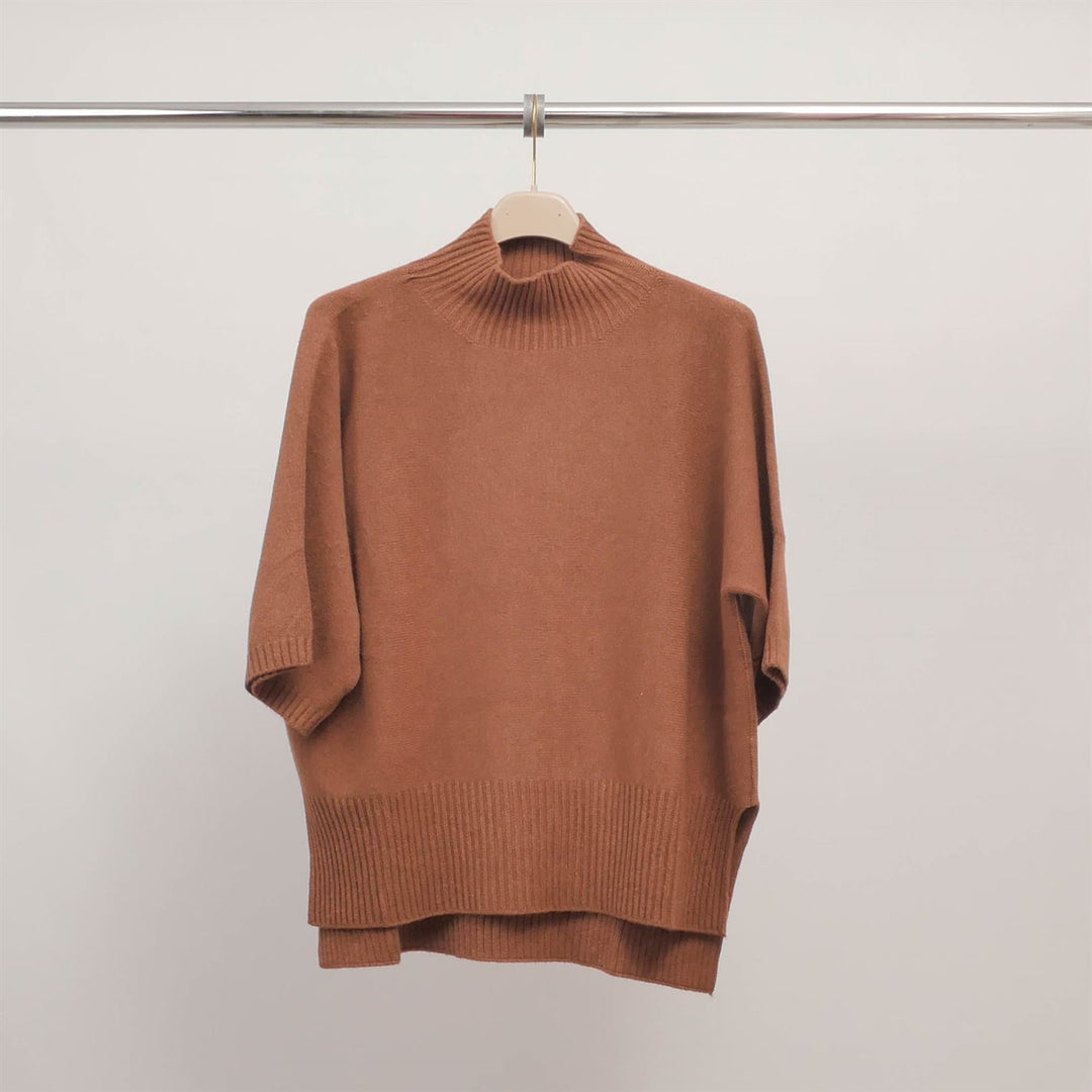 Short-sleeved turtleneck sweater YF570625
