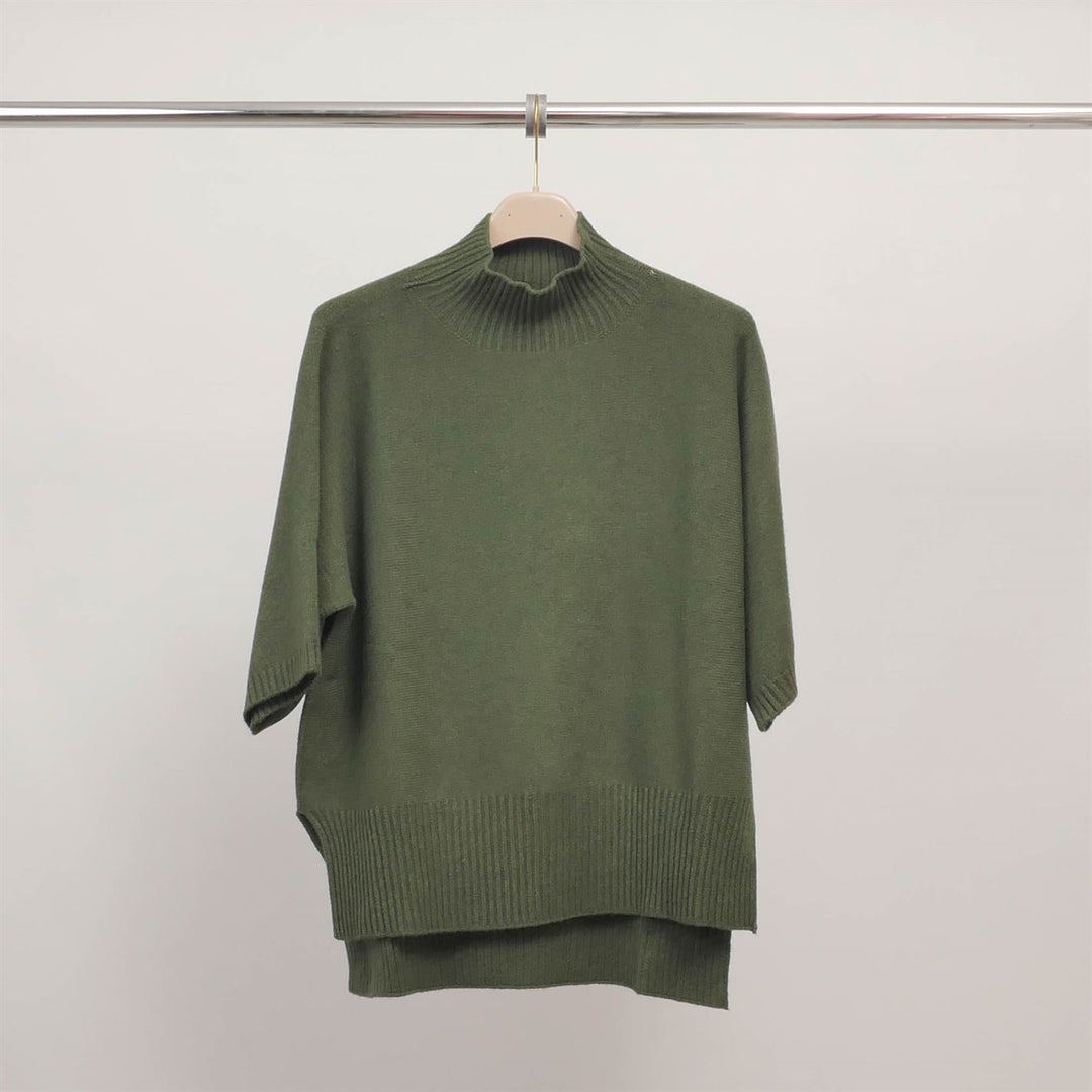 Short-sleeved turtleneck sweater YF570625