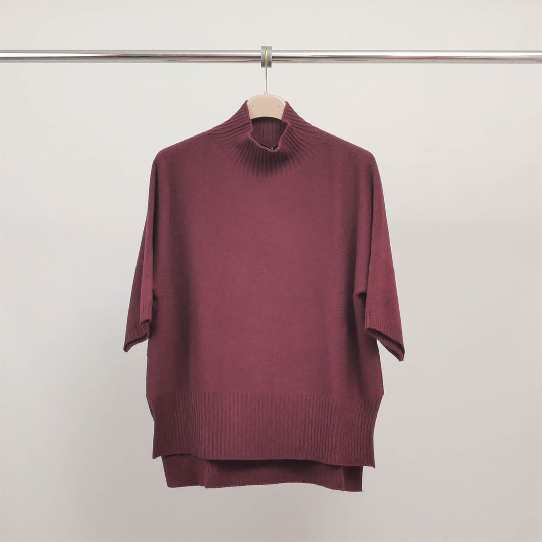 Short-sleeved turtleneck sweater YF570625