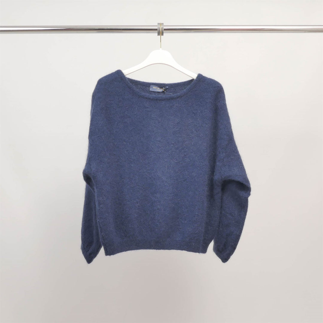 Soft sweater in kid mohair and alpaca PJ22220