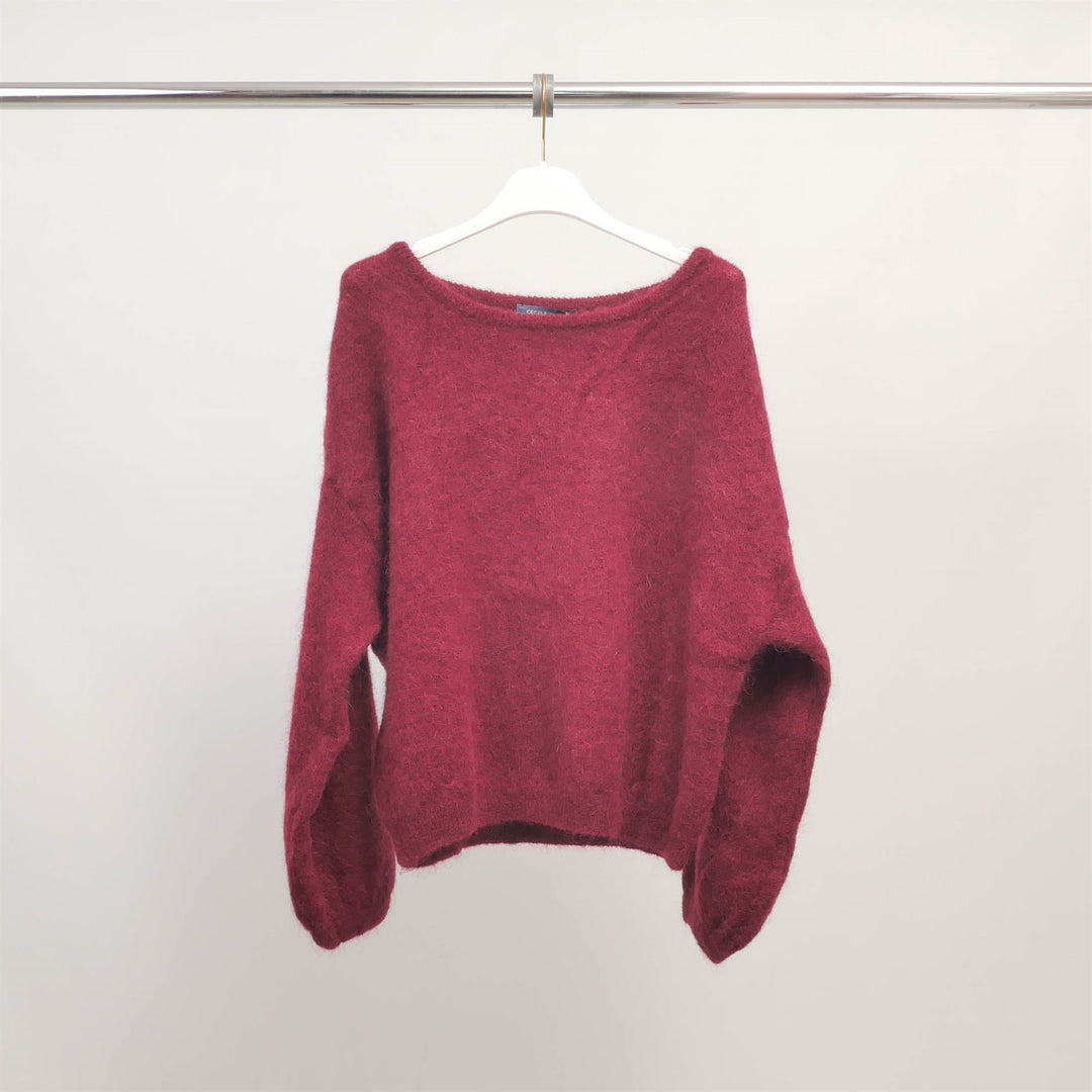 Soft sweater in kid mohair and alpaca PJ22220