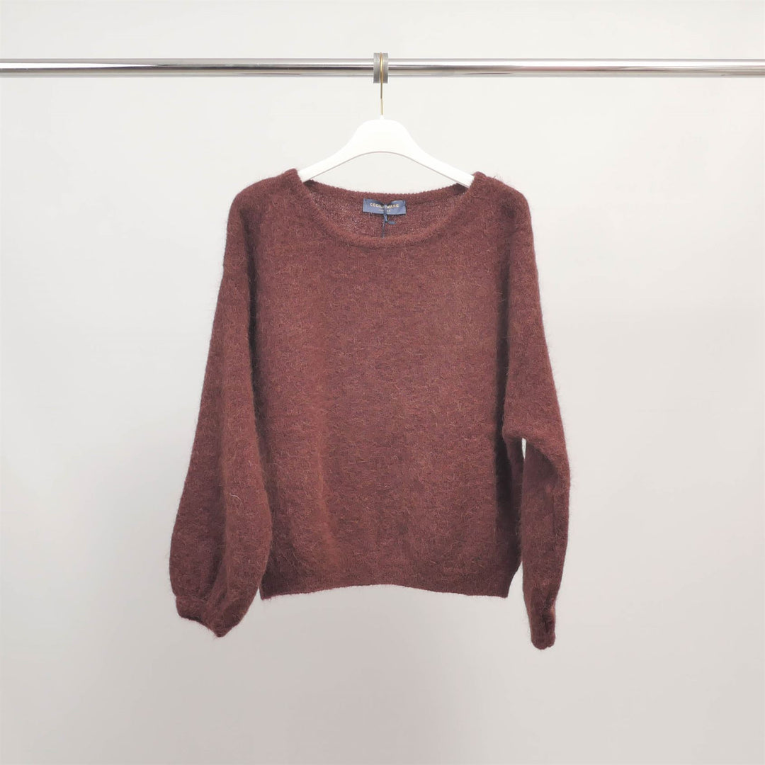 Soft sweater in kid mohair and alpaca PJ22220