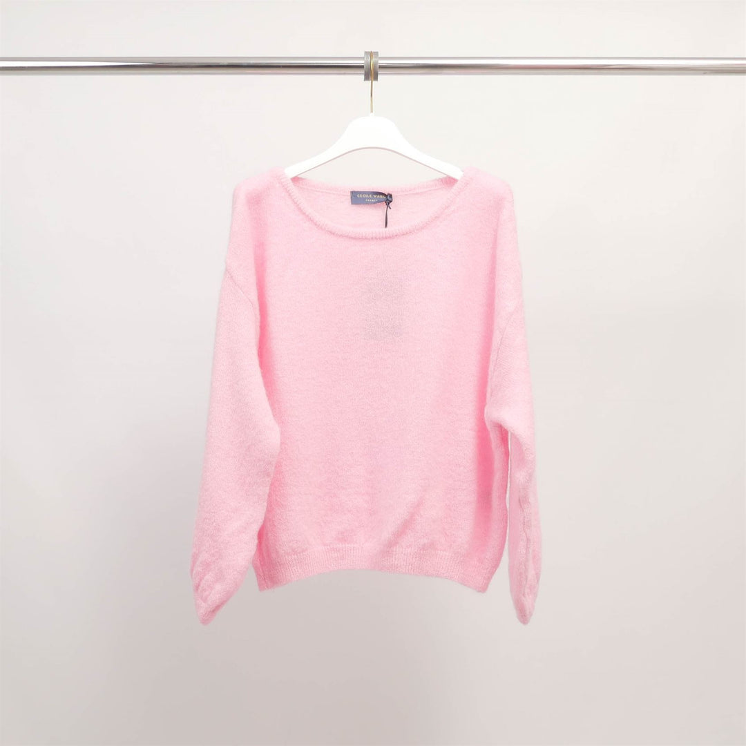 Soft sweater in kid mohair and alpaca PJ22220