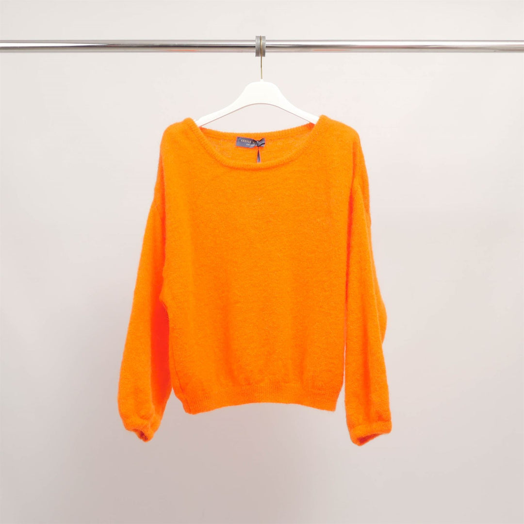 Soft sweater in kid mohair and alpaca PJ22220