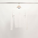 Pull ajusté en maille lurex côtelée DSY9544