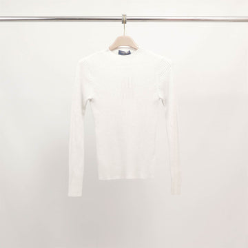 Pull ajusté en maille lurex côtelée DSY9544