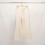 Wide-leg knit trousers with drawstring waist DSY9430