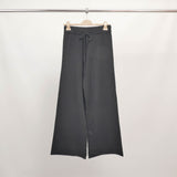 Wide-leg knit trousers with drawstring waist DSY9430