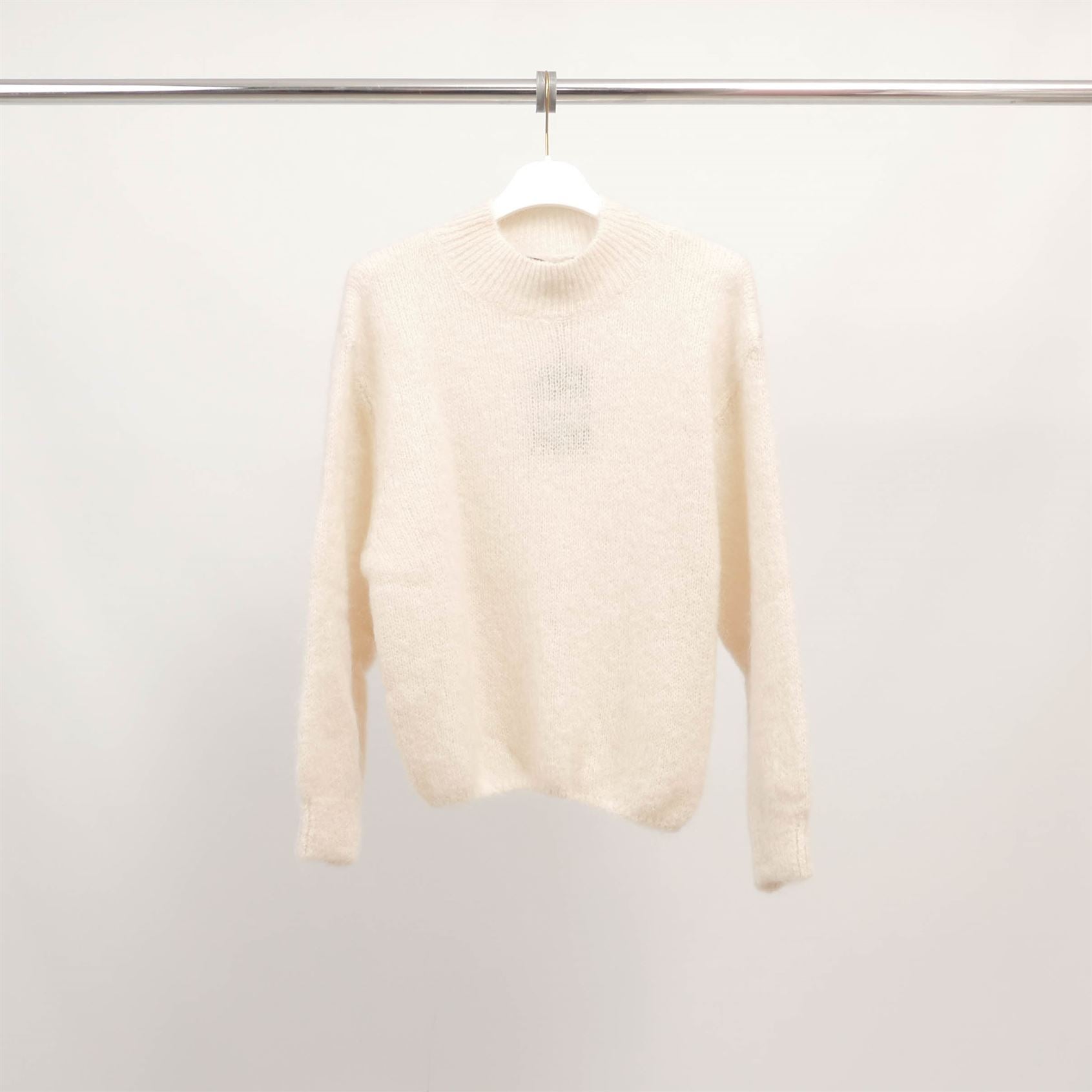 Pull col montant en kid mohair et alpaga PJ24370