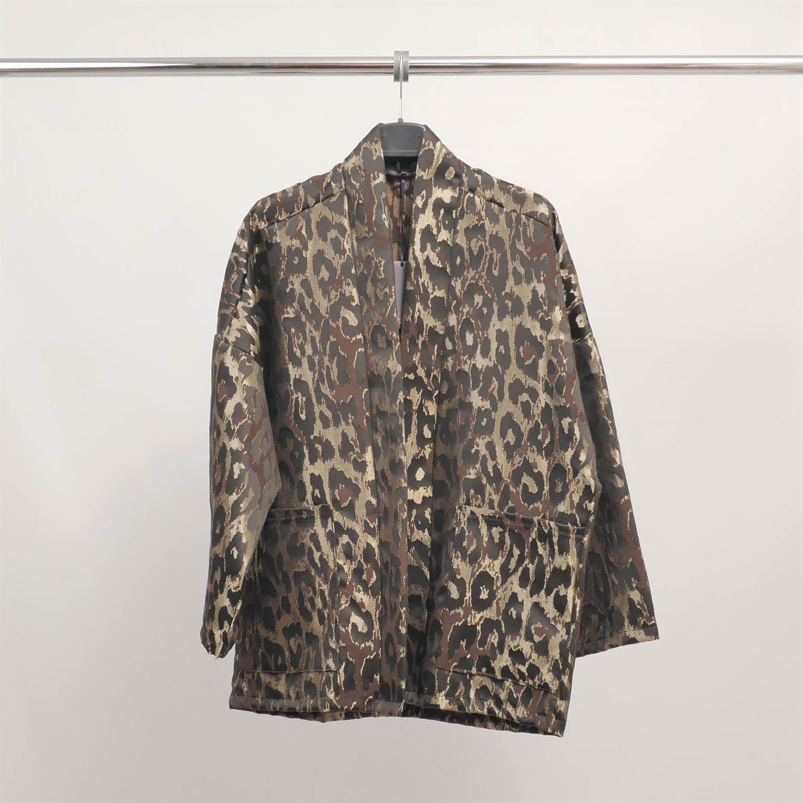 Veste imprimé léopard en coton TDM88021-17