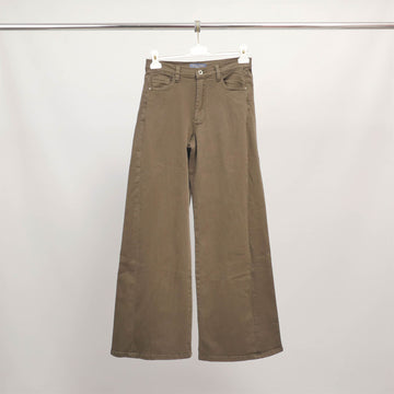 Pantalon large en coton stretch taille haute SD9240