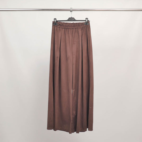 Pantalon large fluide taille élastique TDM19123-11