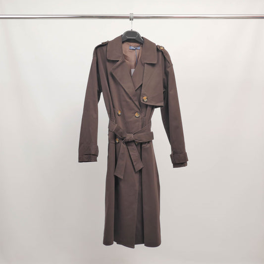 Trench-coat long ceinturé TDM76124