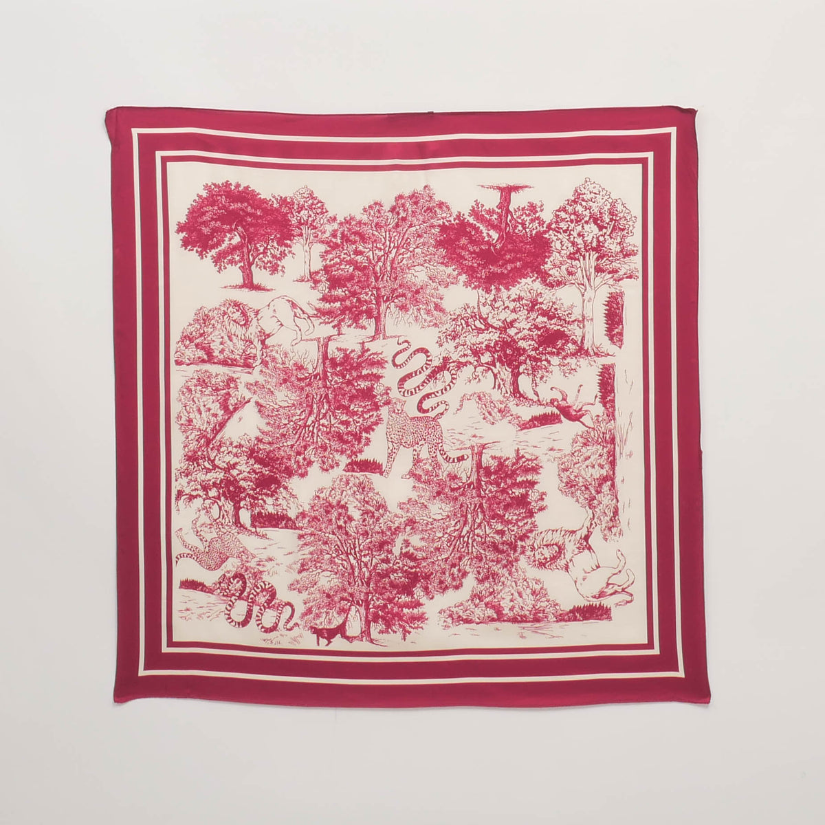 Jungle print scarf 80x80 cm kd8824vs 2