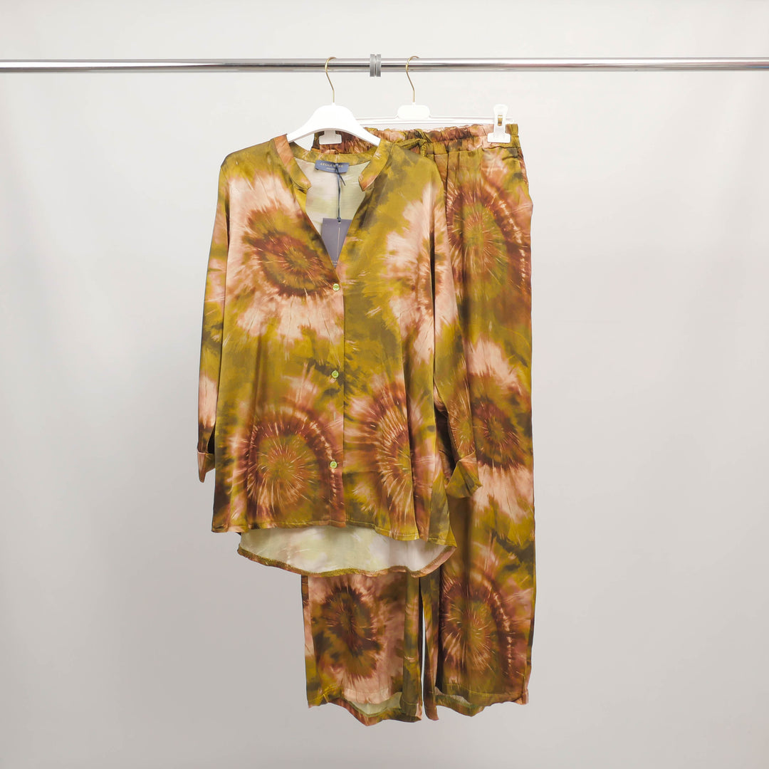 Flowy tie-dye shirt in viscose and silk – KD9260VS-14
