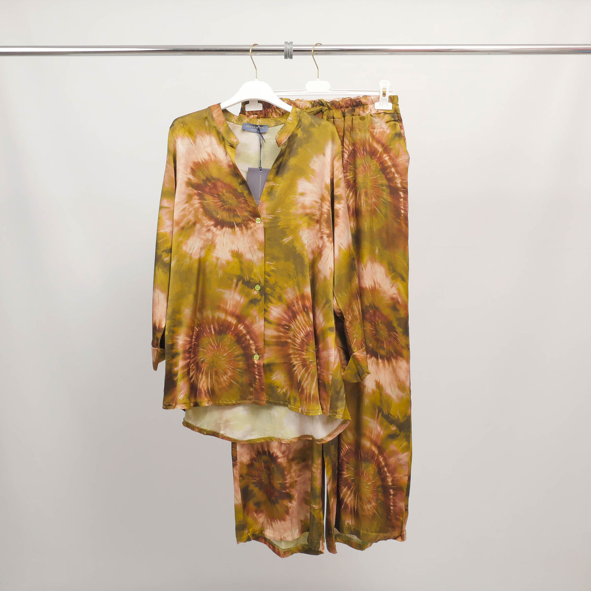 Flowy tie dye shirt in viscose and silk – kd9260vs 14