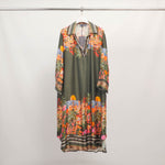 Load image into Gallery viewer, Bohemian print dress with a mandarin collar – KD6120-10
