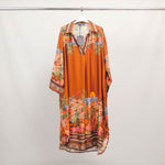 Load image into Gallery viewer, Bohemian print dress with a mandarin collar – KD6120-10
