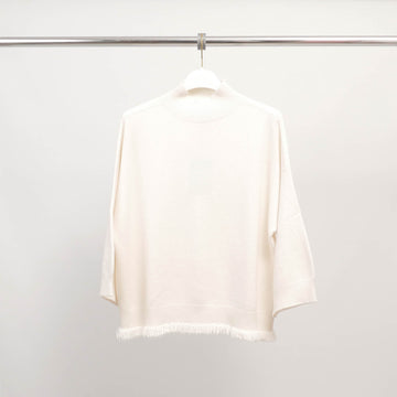 Pull col montant frangé YF570969