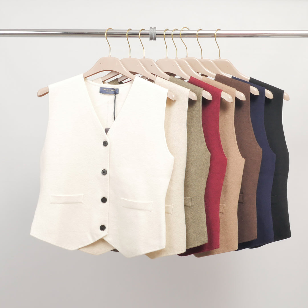 Sleeveless knit vest – HY11541