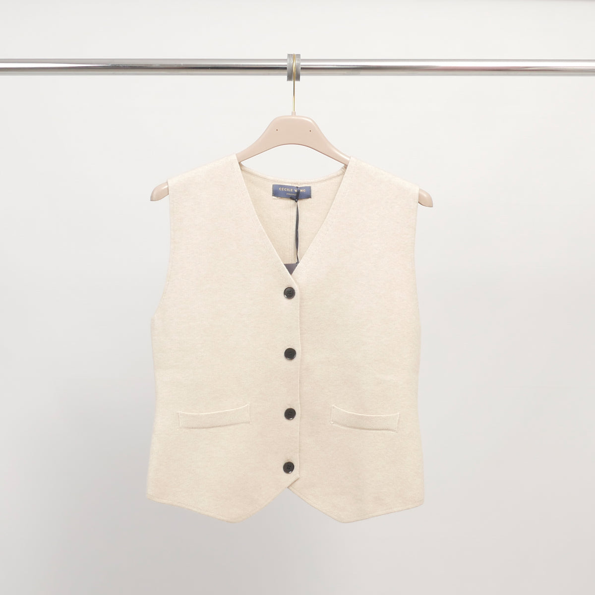 Sleeveless knit vest – hy11541