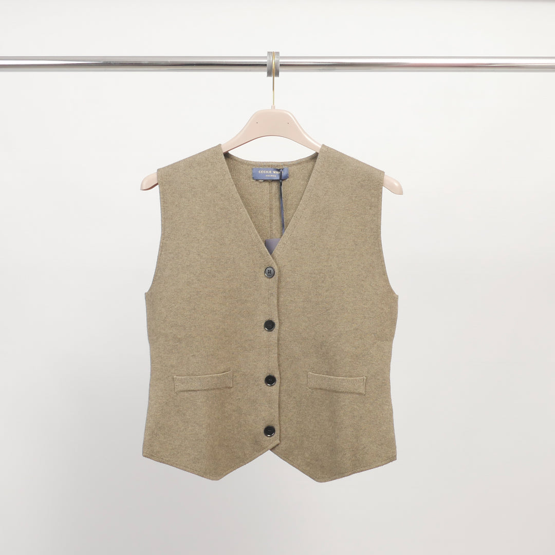 Sleeveless knit vest – HY11541