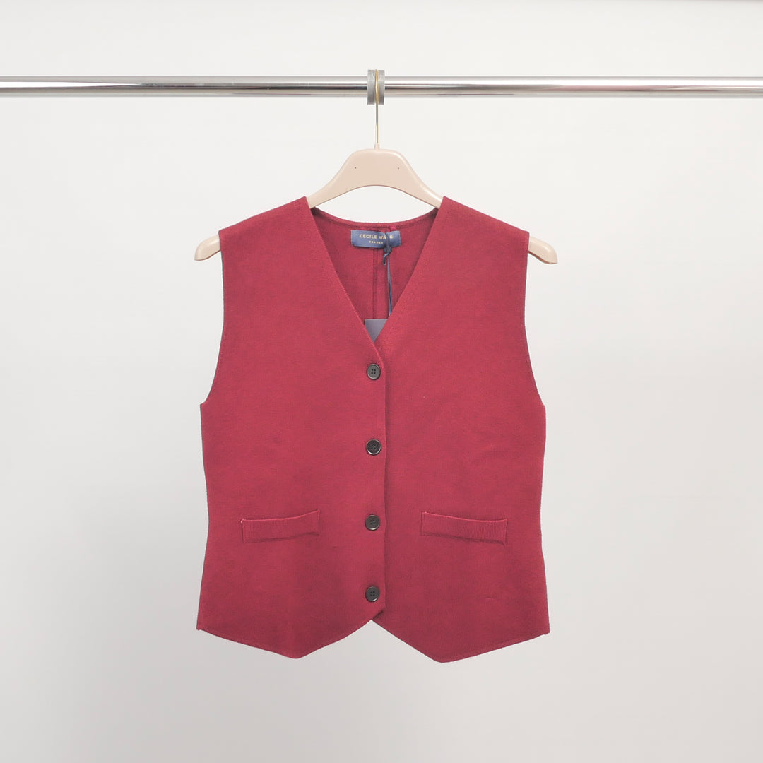 Sleeveless knit vest – HY11541