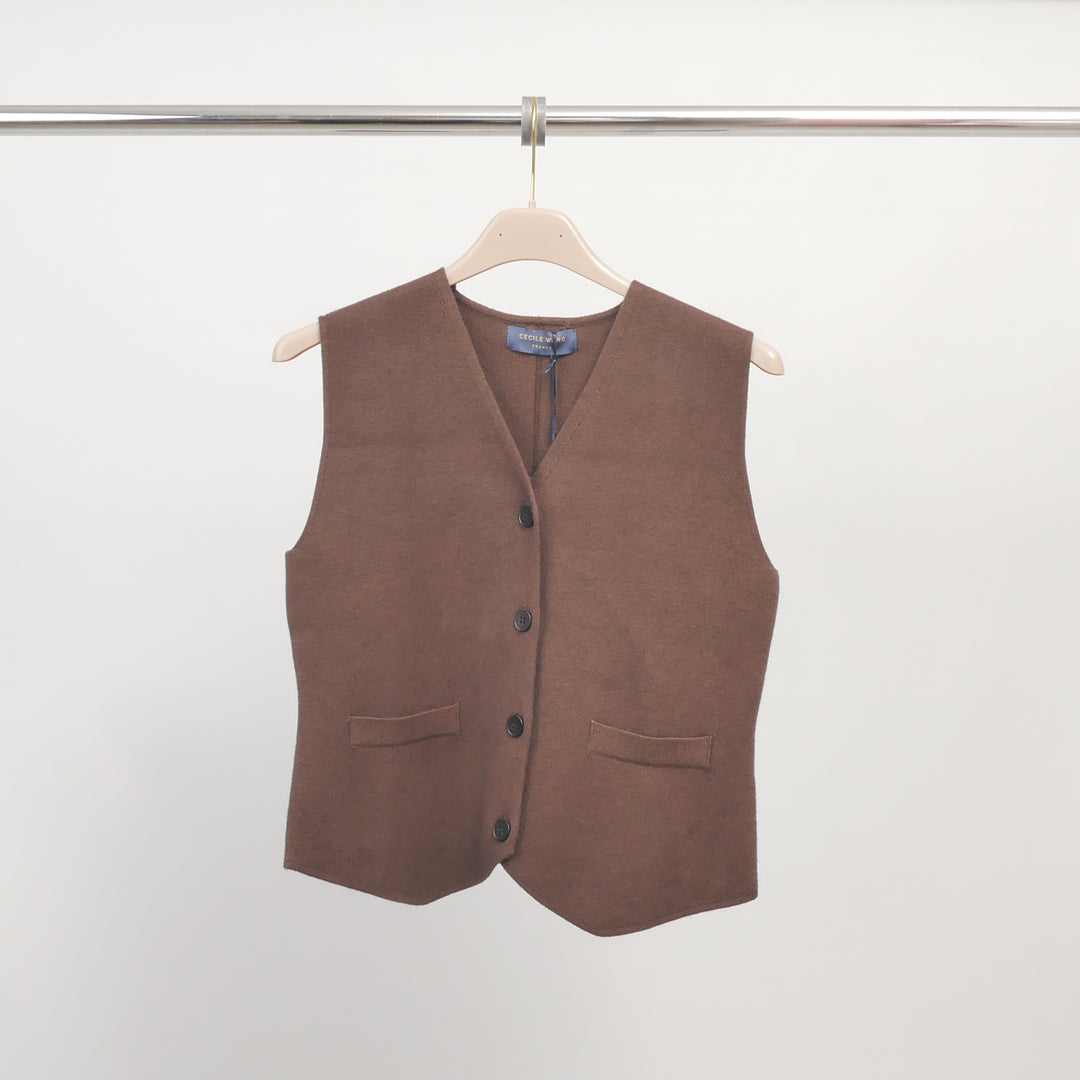 Sleeveless knit vest – HY11541