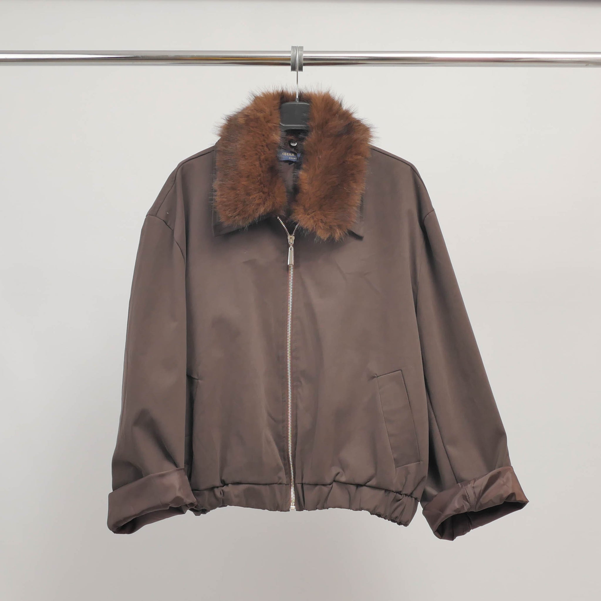 Veste bomber col fourrure amovible TDM70025