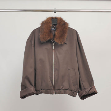 Veste bomber col fourrure amovible TDM70025