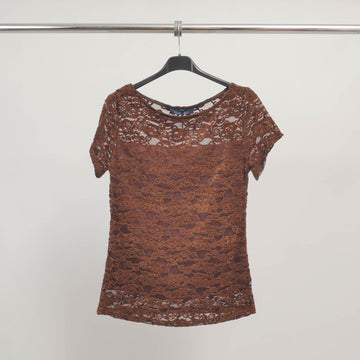 Top en dentelle manches courtes – TDM8733