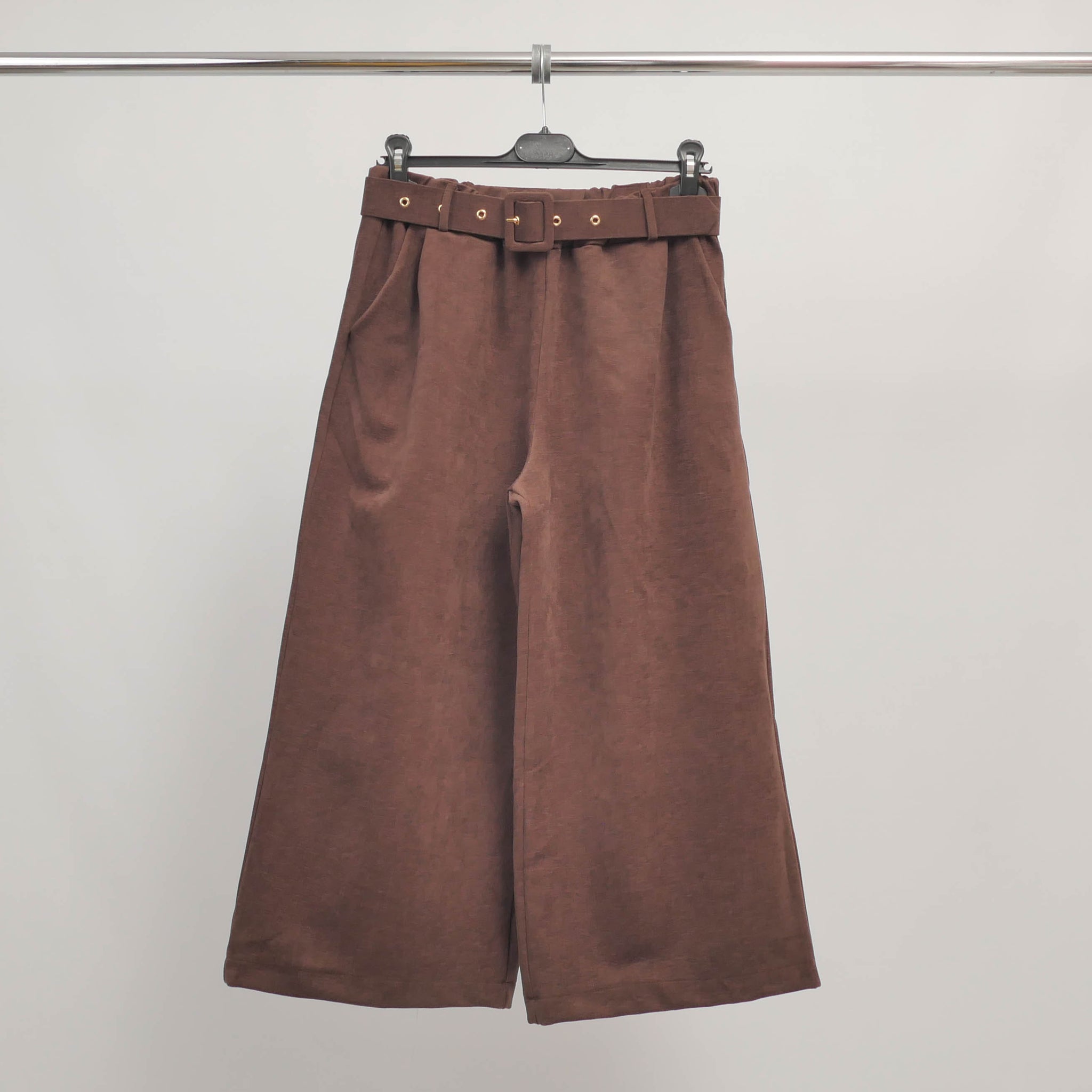 Pantalon palazzo en chenille ceinturé – TDM79825