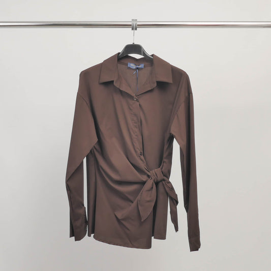 Chemise à nouer en coton stretch - TDM77825