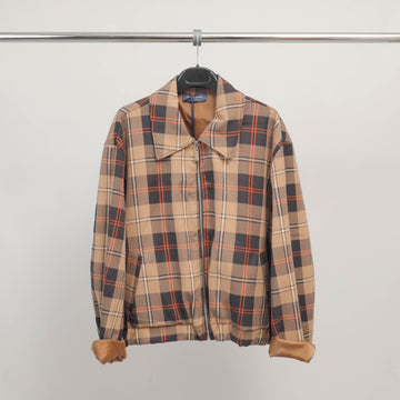 Veste courte zippée à carreaux TDM75825