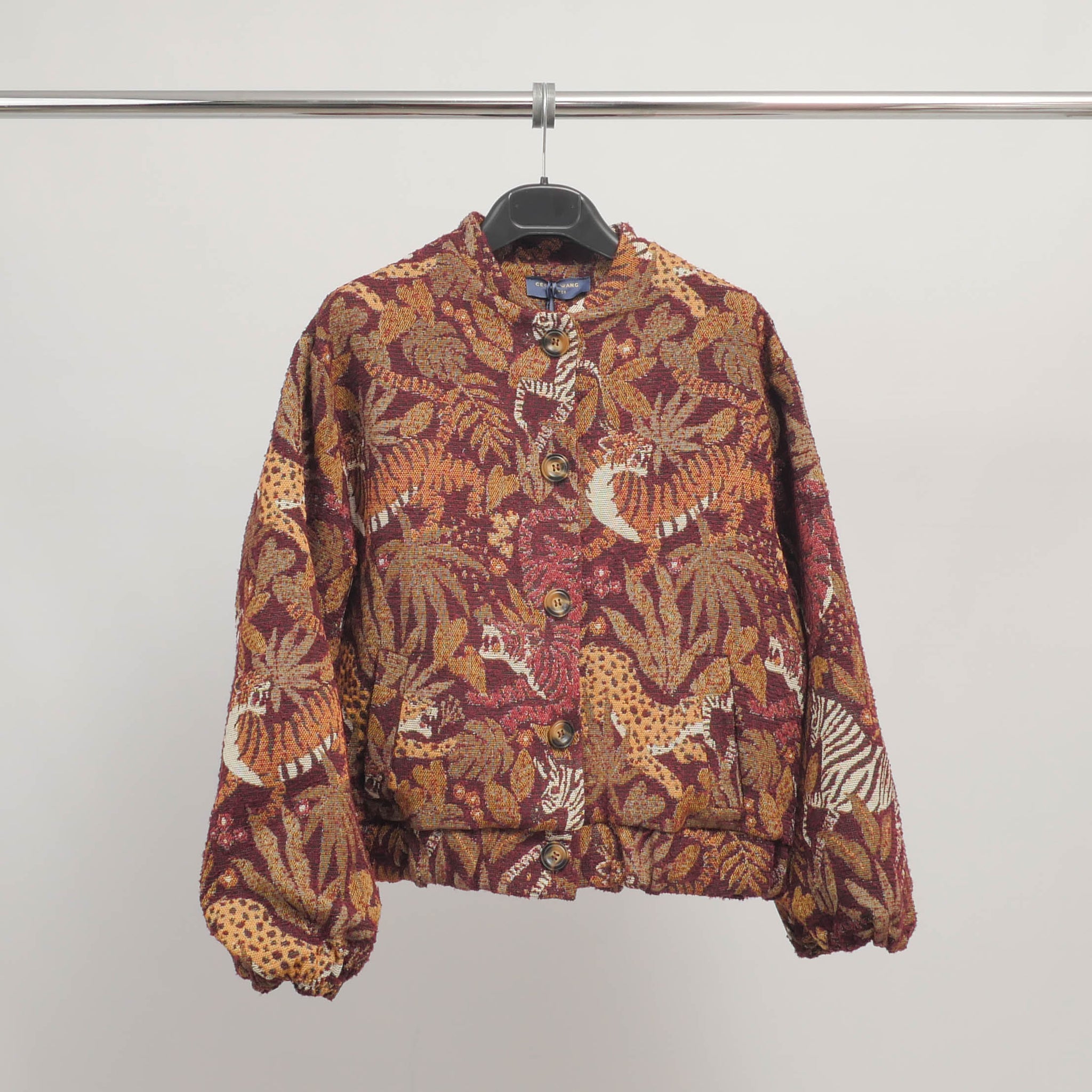 Veste Courte Jacquard Jungle Multicolore – TDM81324-2