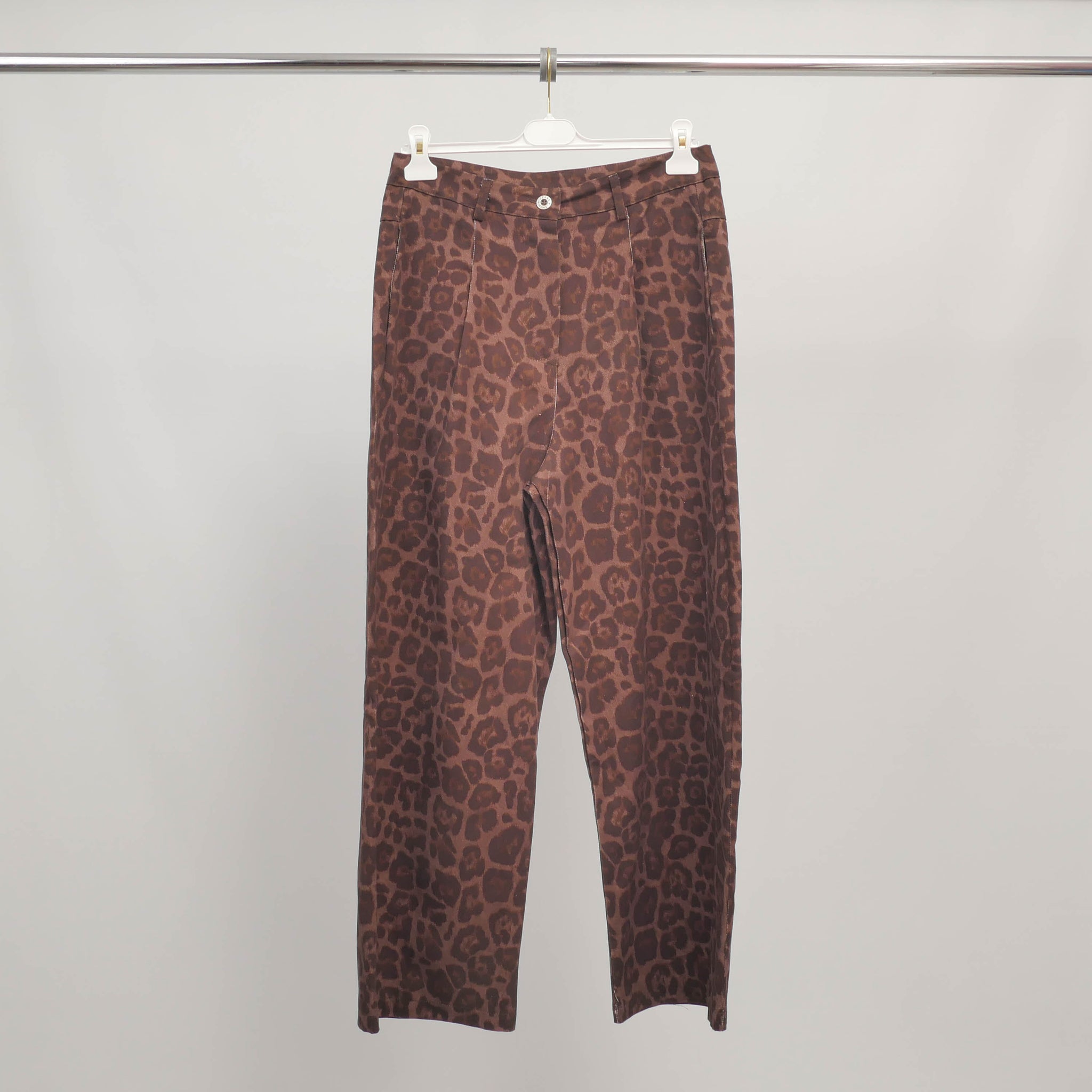 Pantalon droit imprimé léopard BCG02060-5