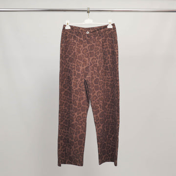 Pantalon droit imprimé léopard BCG02060-5