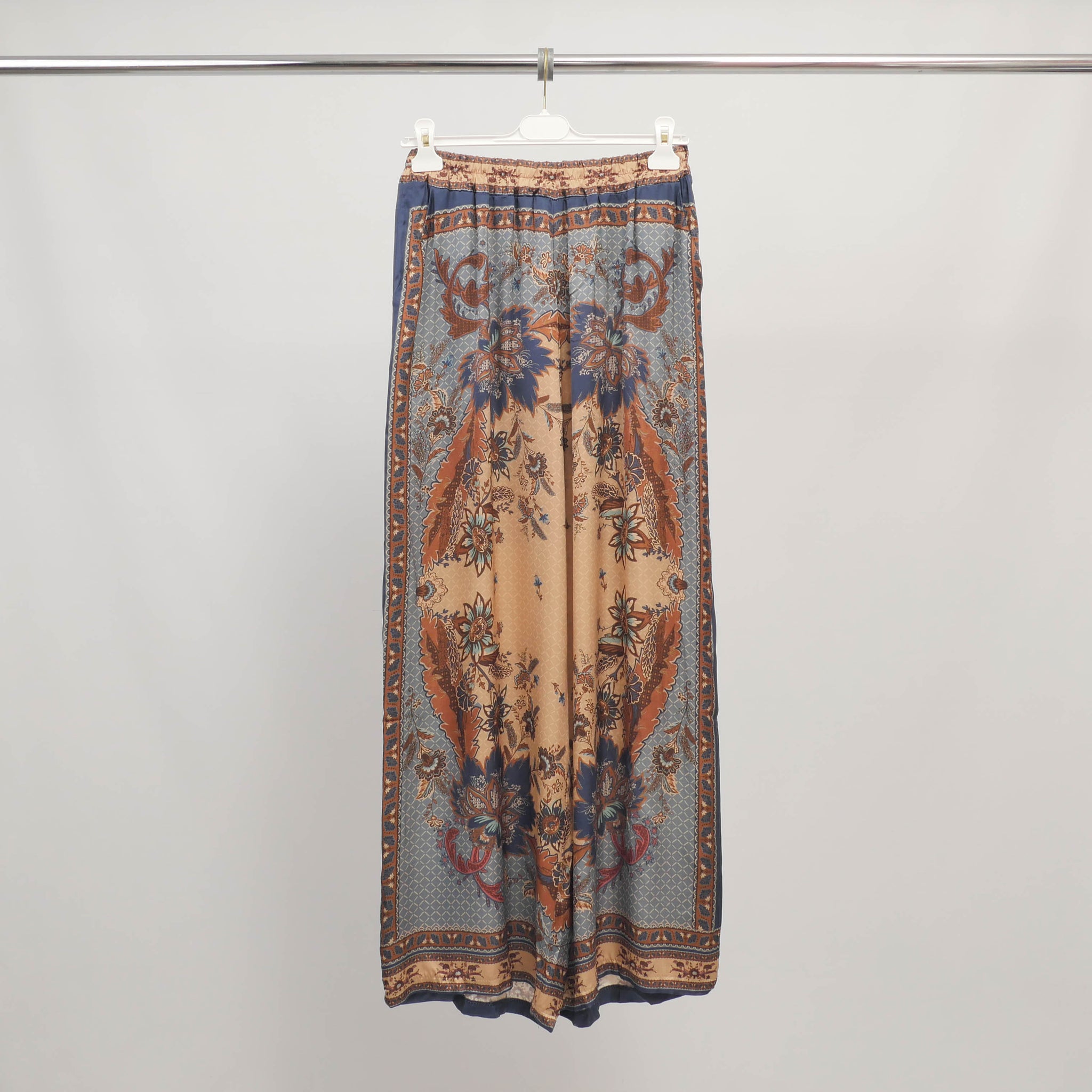 Pantalon fluide imprimé taille élastiquée – KD9099VS