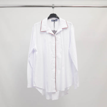 Chemise fluide col pyjama contrasté – ref TDM81625