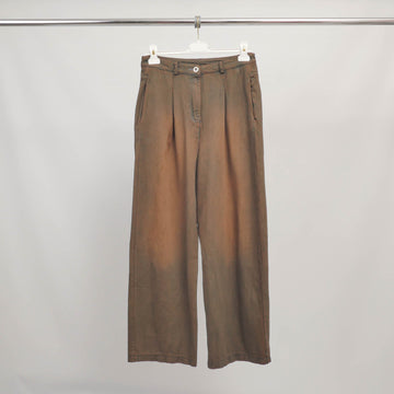 Pantalon large en coton effet délavé - BCG02060-6