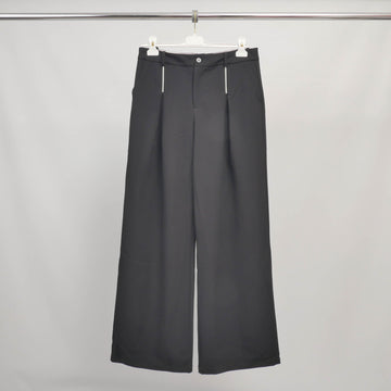 Pantalon tailleur à pinces avec détails zippés - MJ267535