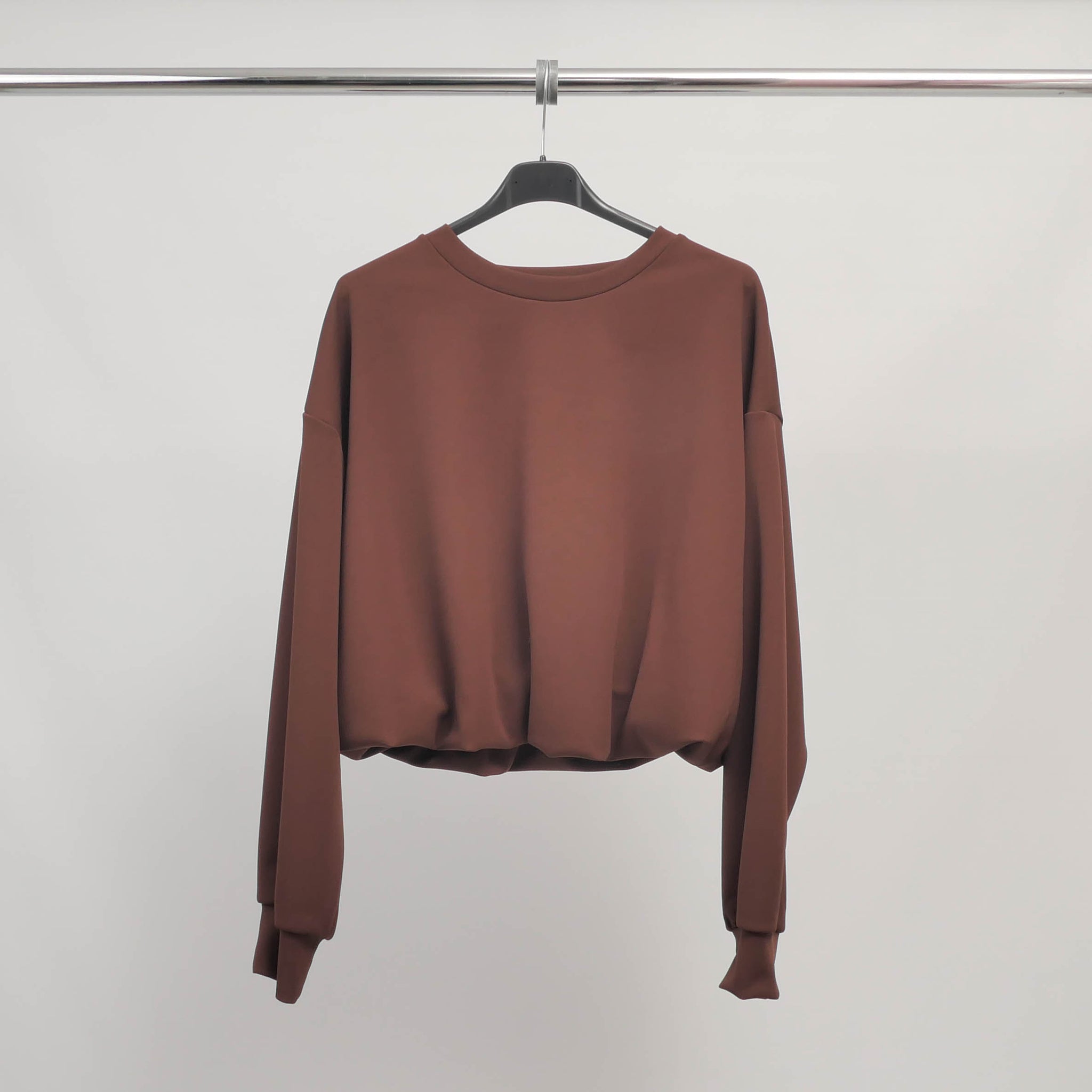 Sweat coupe courte à finitions stretch – TDM83625