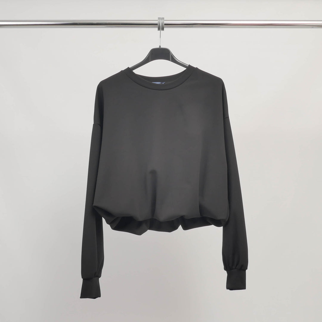 Short-cut sweatshirt with stretch trim – TDM83625