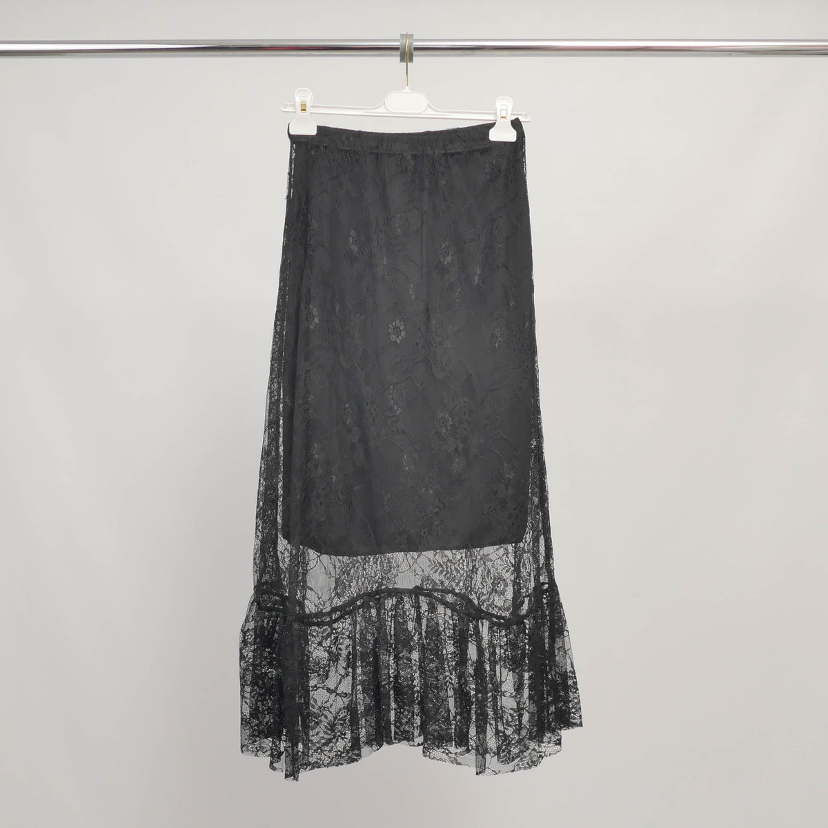 Long lace skirt with ruffle – bcr02529 