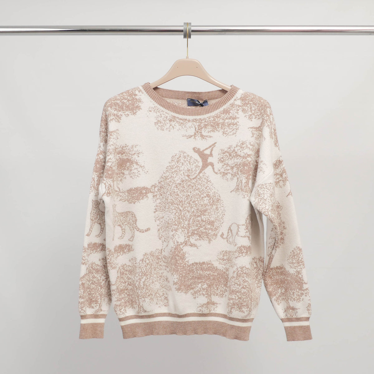 Jungle print soft knit sweater – ref msj76917