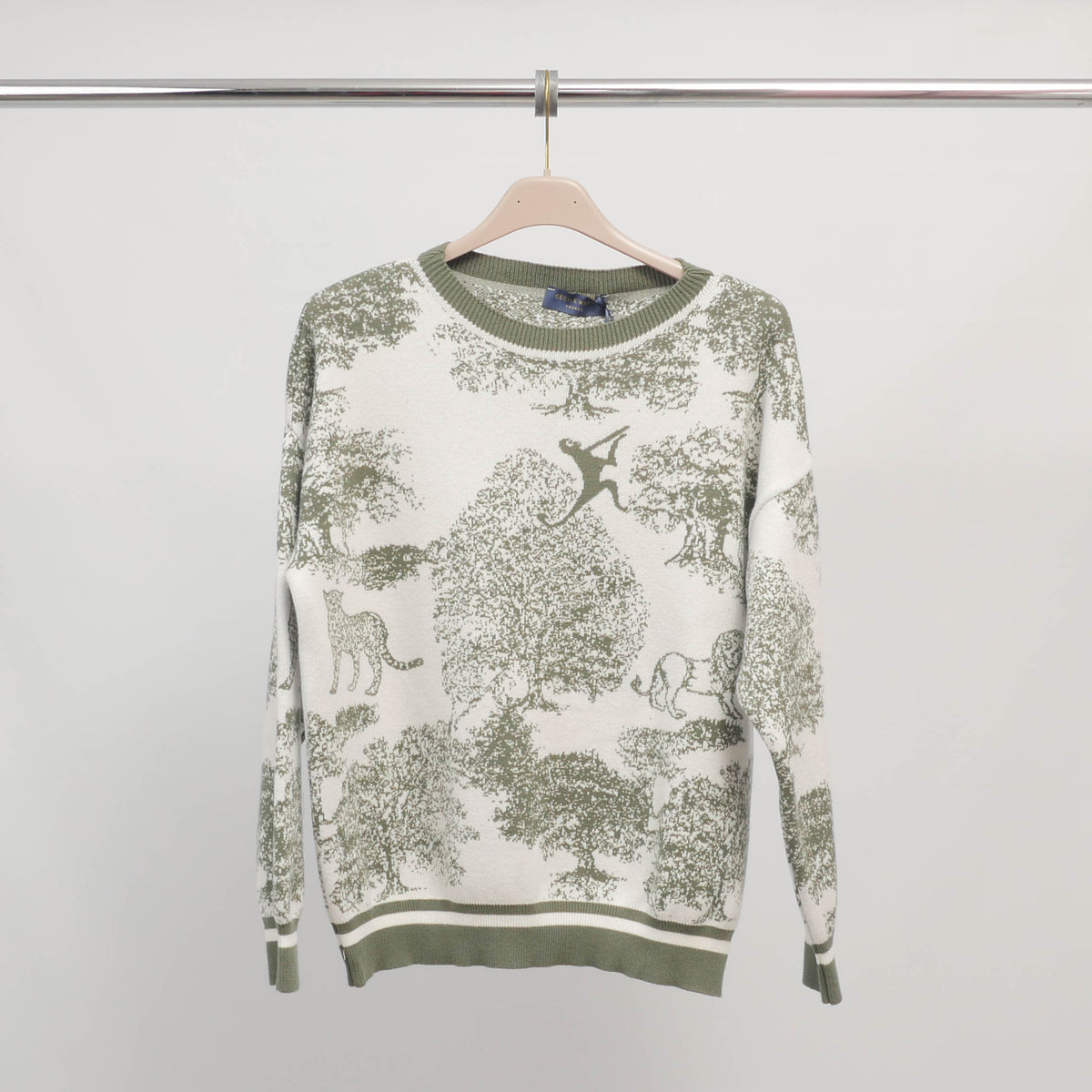 Jungle print soft knit sweater – ref msj76917